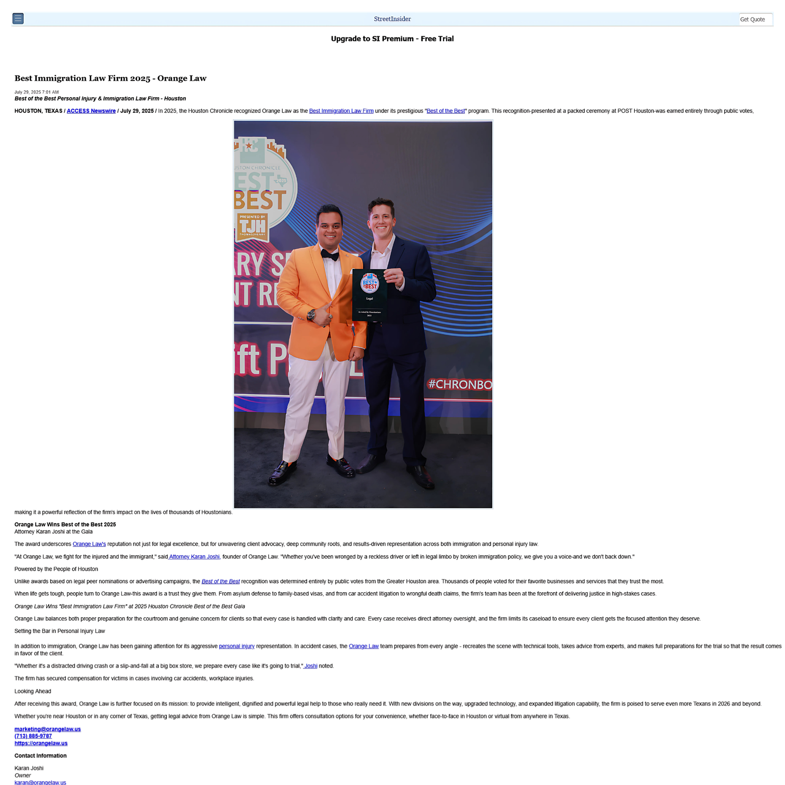 Street Insider News