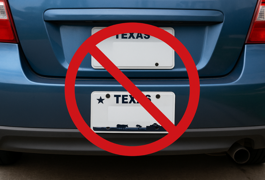 Texas License Plate Bans