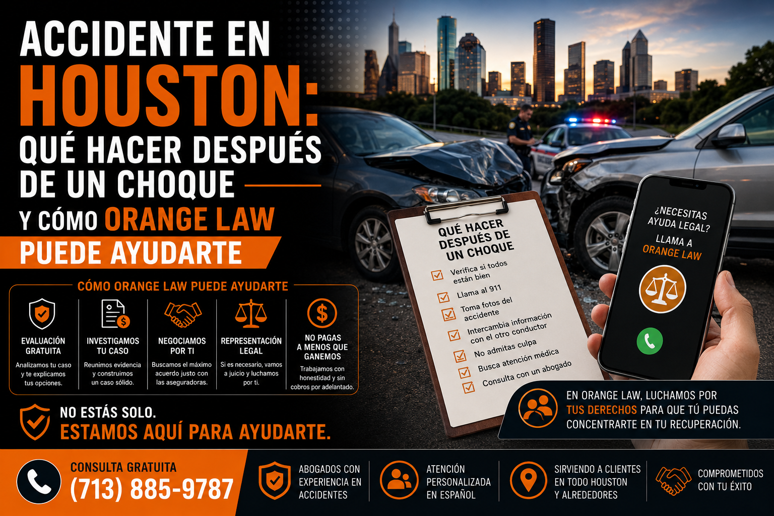 Accidente en Houston