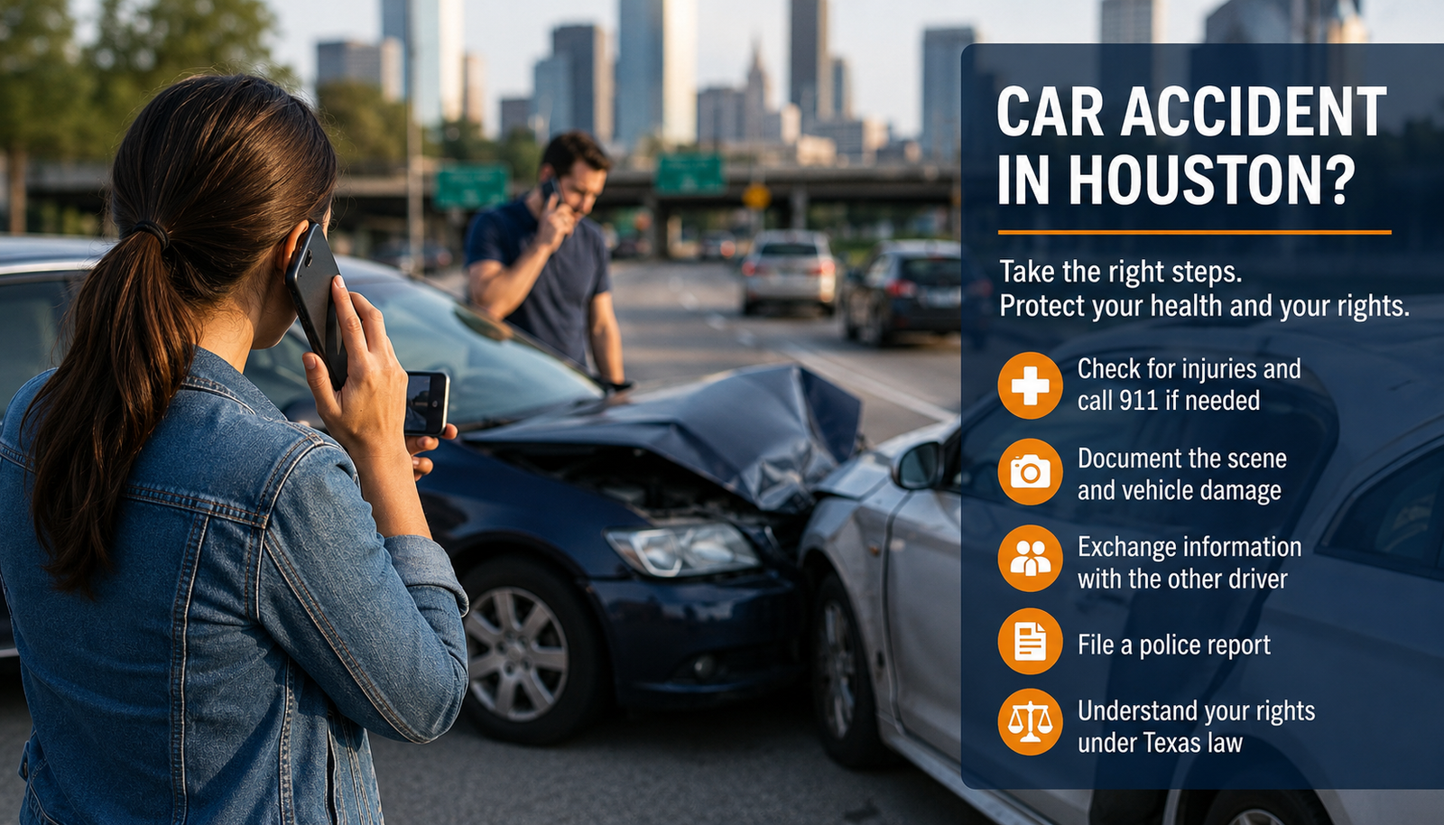 What to Do After a Car Accident in Houston, TX