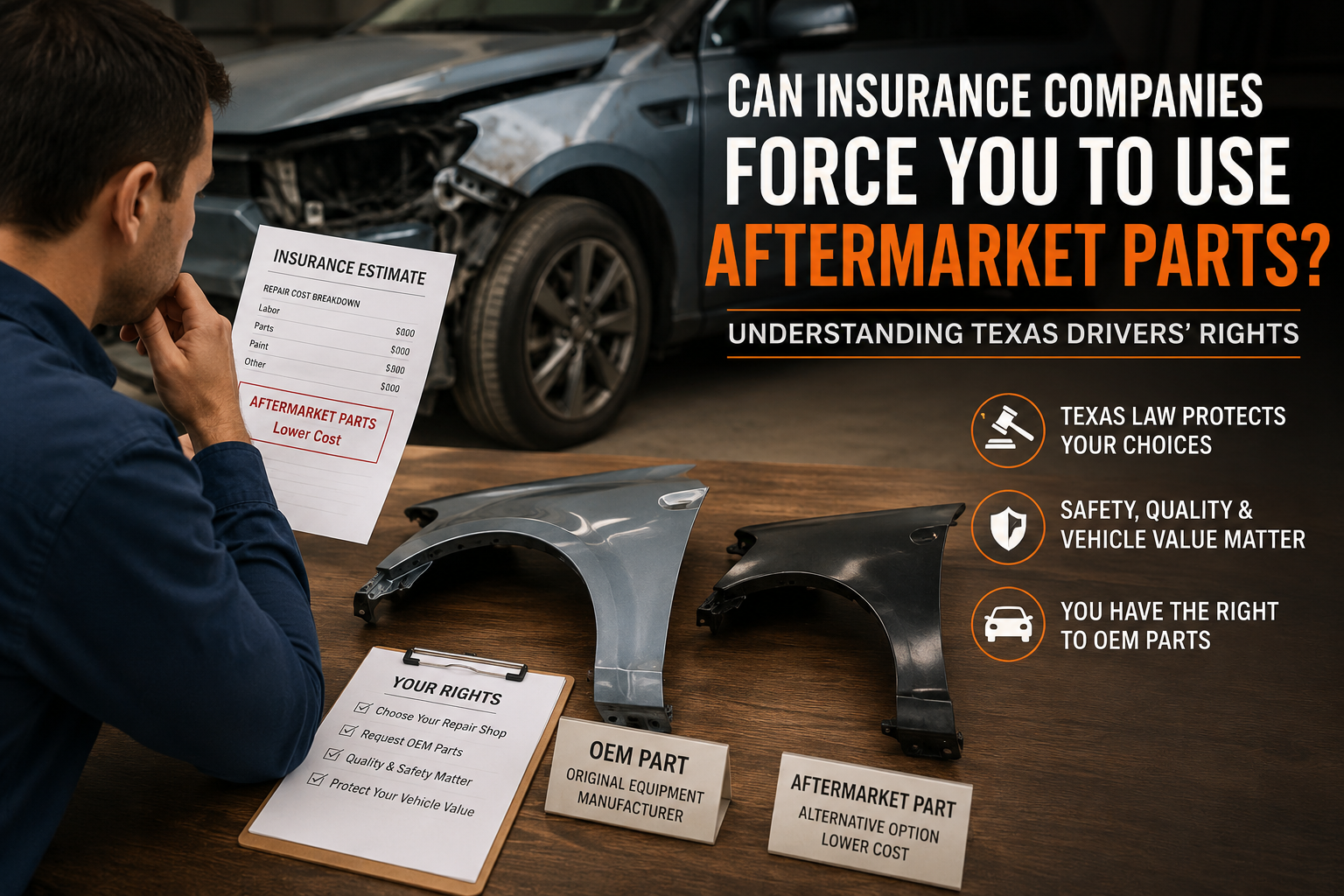 Insurance Companies Force Aftermarket Parts
