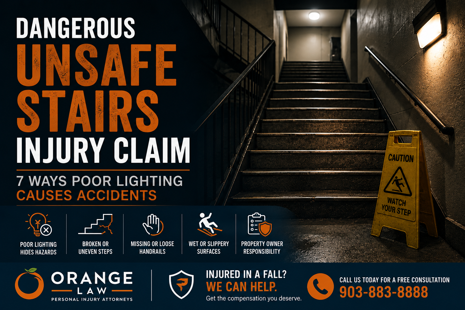 Unsafe Stairs Injury Claim