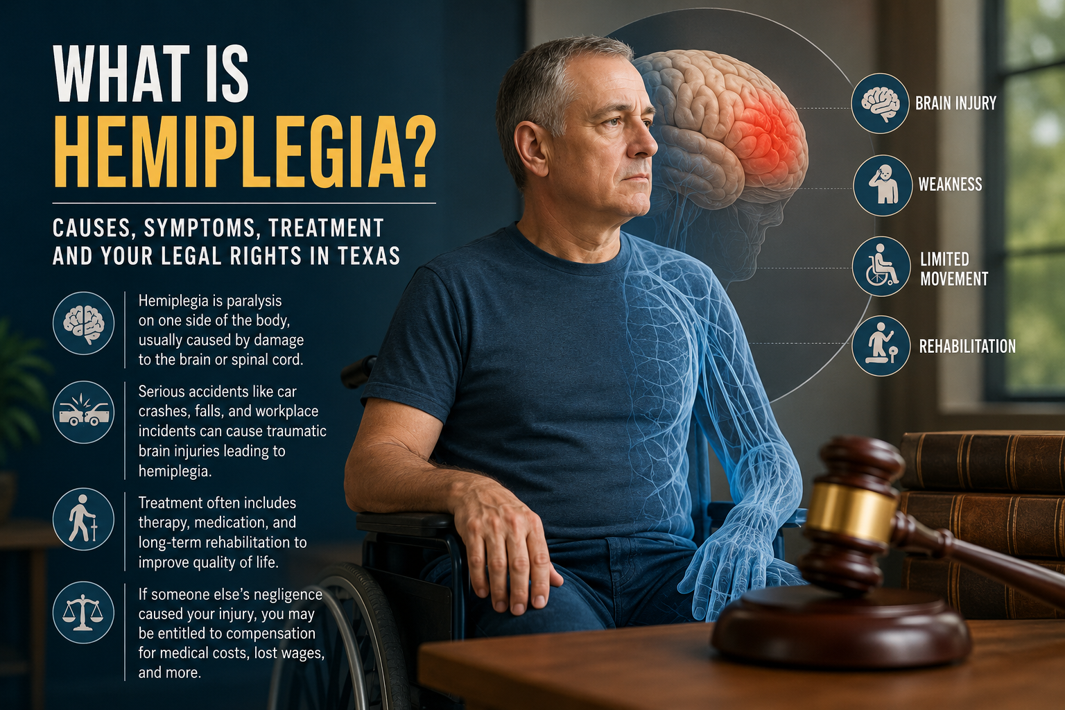 What Is Hemiplegia? Causes, Symptoms & Legal Rights