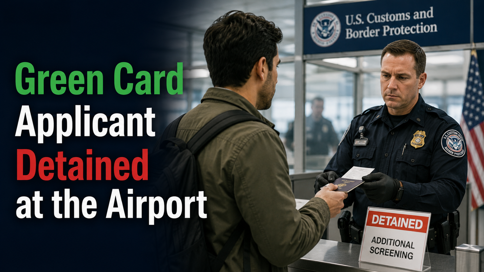 Green Card Applicant Detained at the Airport
