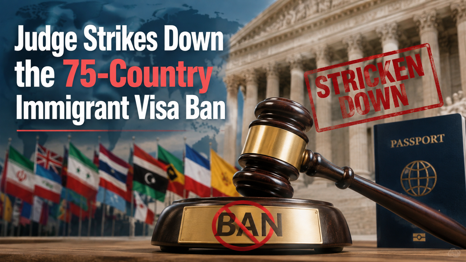 Judge Strikes Down the 75-Country Immigrant Visa Ban