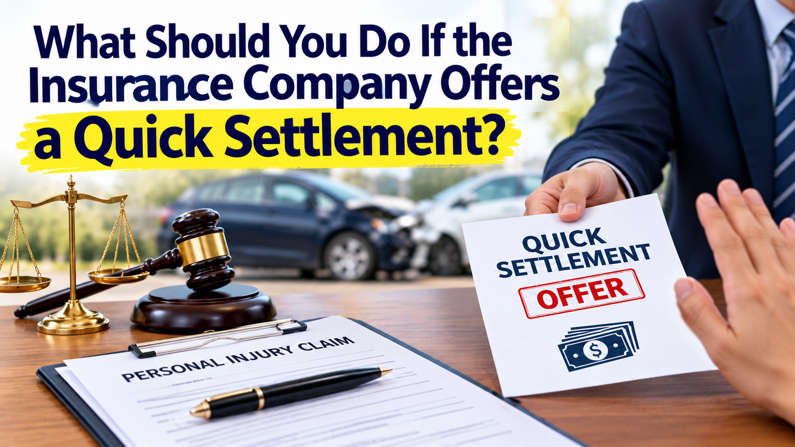 What Should You Do If the Insurance Company Offers a Quick Settlement?