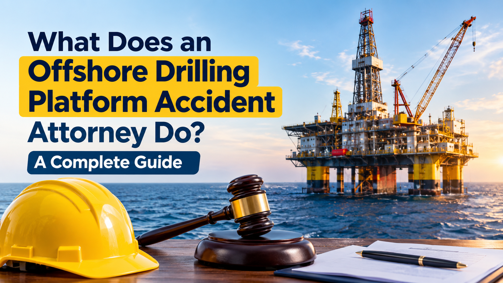 What Does an Offshore Drilling Platform Accident Attorney Do? A Complete Guide
