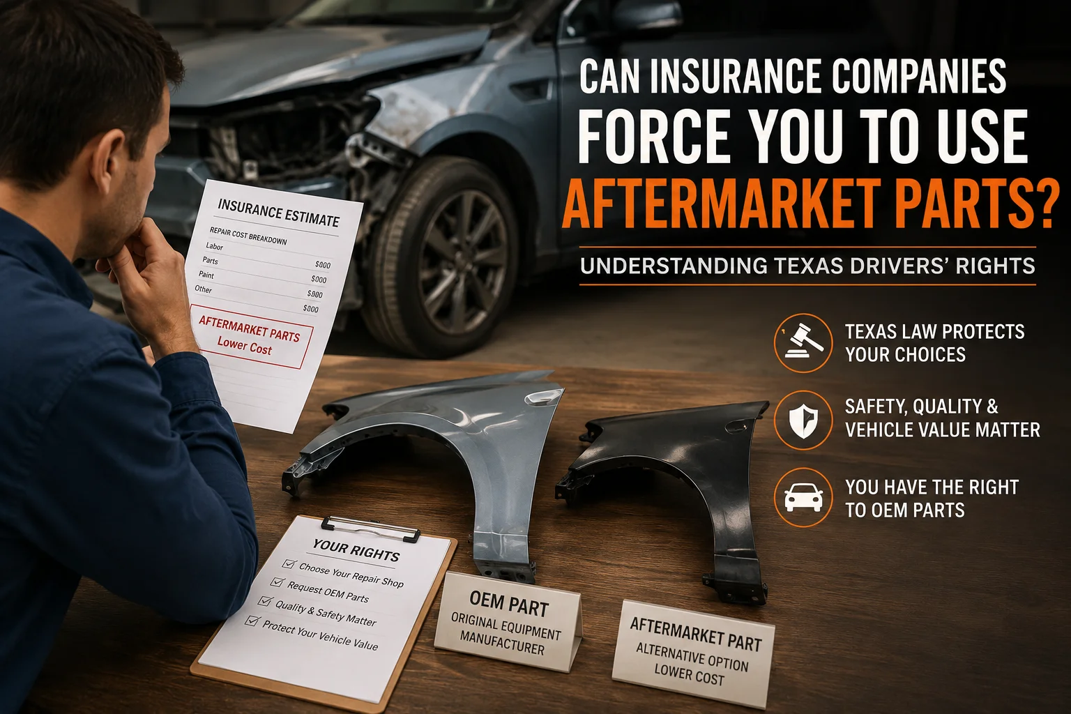 Insurance Companies Force Aftermarket Parts
